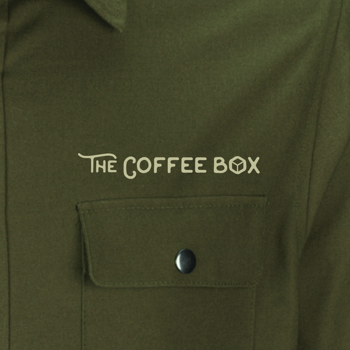 The Coffee Box text embroidery 