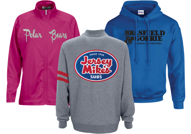 custom applique sweatshirts