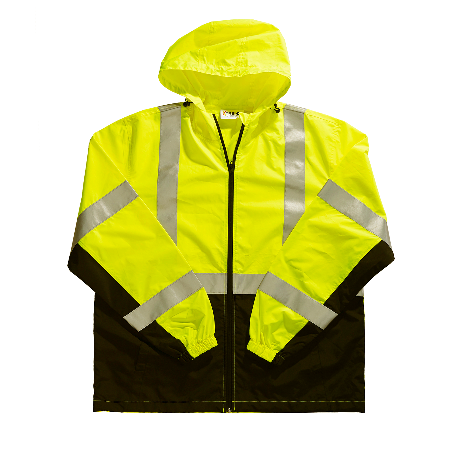 High visibility safety windbreaker jacket
