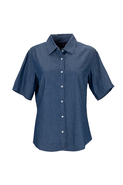 Button-Downs | Women's Short-Sleeve Denim Shirt | Vantage