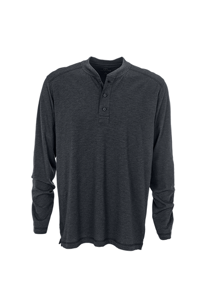 T-Shirts | Men's Long-Sleeve Henley Shirt | Vantage