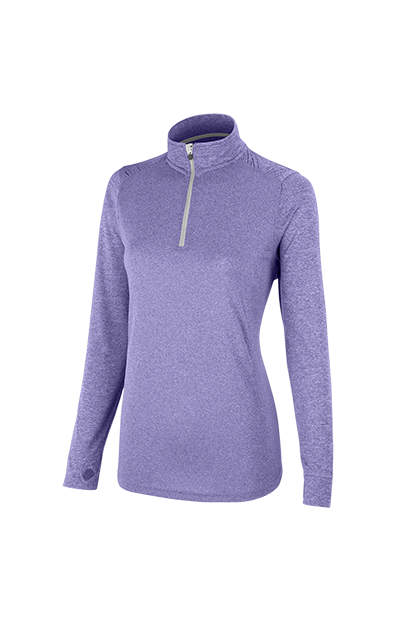 Style 3411 in Purple Heather Grey, left view