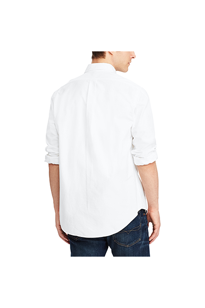 Style POLOW310 in White, back view