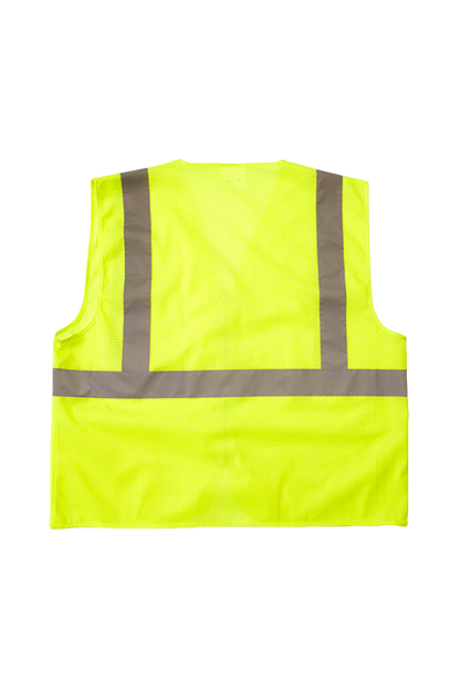 High visibility safety vests, ANSI Class 2, Yellow mesh