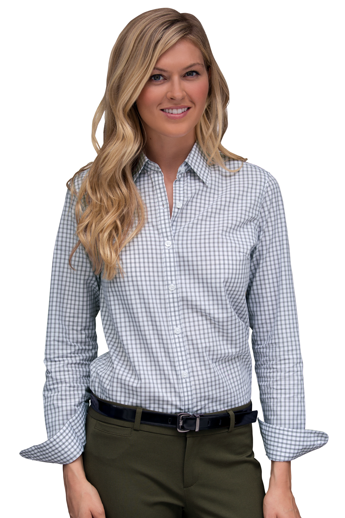 Button-Downs |Womens Easy-Care Gingham Check Shirt | Vantage